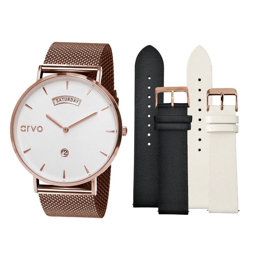 Arvo Awristacrat Watch Rose Gift Set