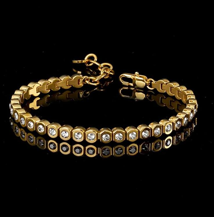 Arvo Tennis Bracelet - Gold