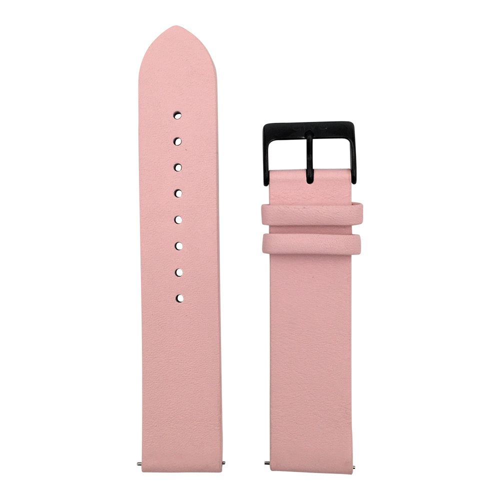 Arvo Blush Genuine Leather watch band strap with black buckle