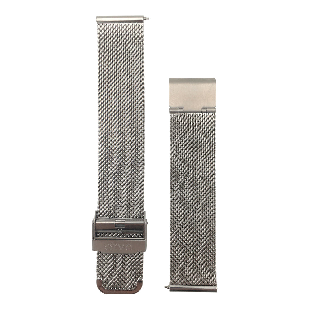 Arvo Silver Mesh Watch Band