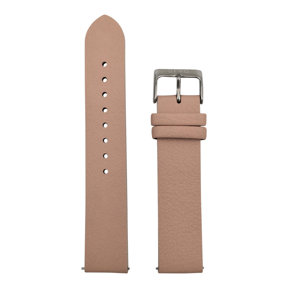 Arvo Nude Genuine Leather Watch Band with Silver Buckle