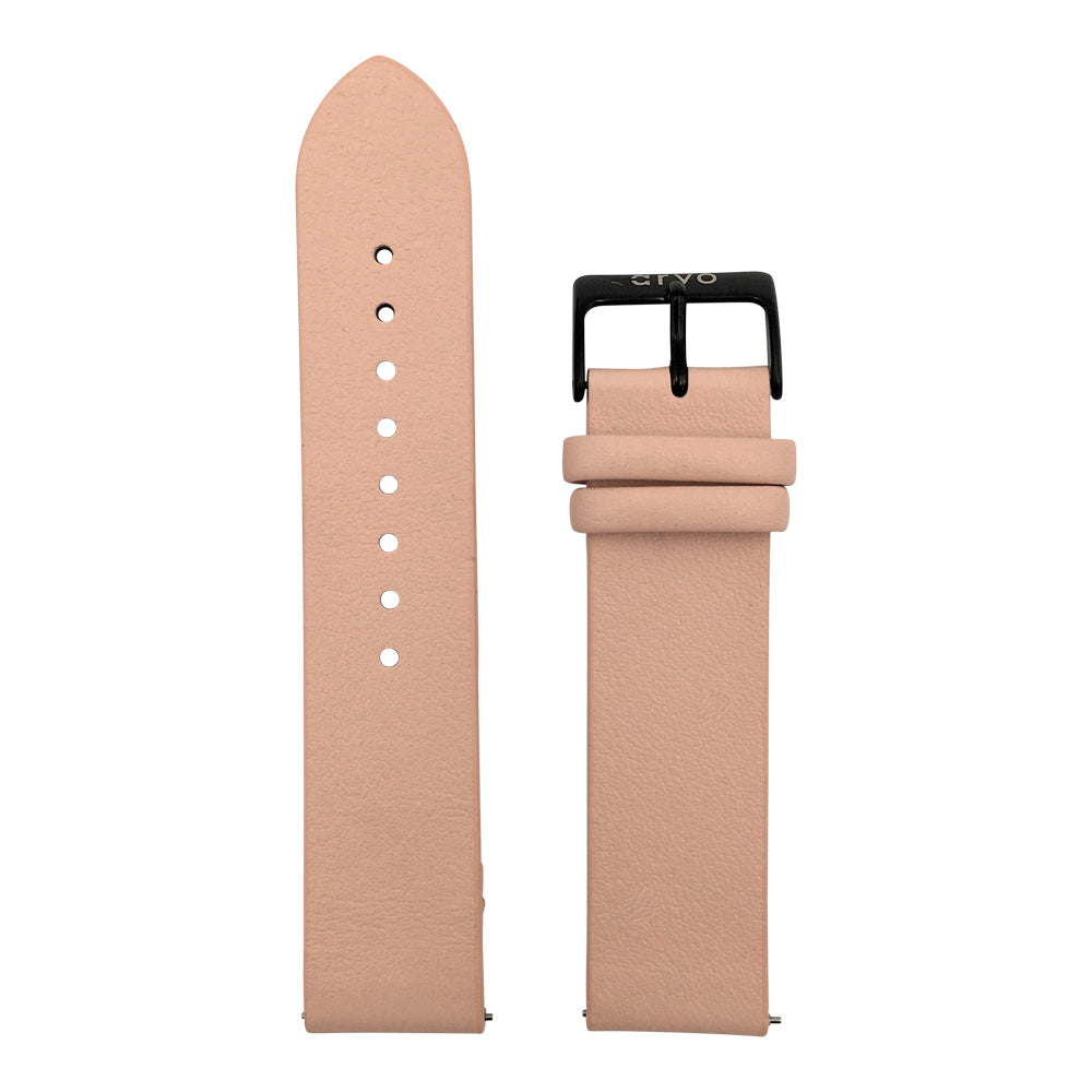 Arvo Sand Genuine Leather Watch Band with Black Buckle