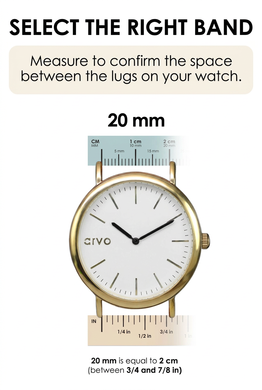 Arvo Tan Canvas Watchband