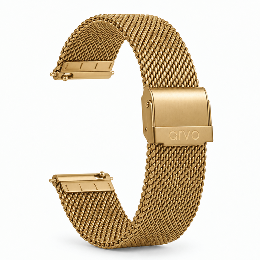 Arvo Gold Mesh Watch Band