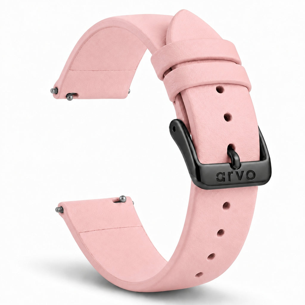 Arvo Blush Leather Watch Band