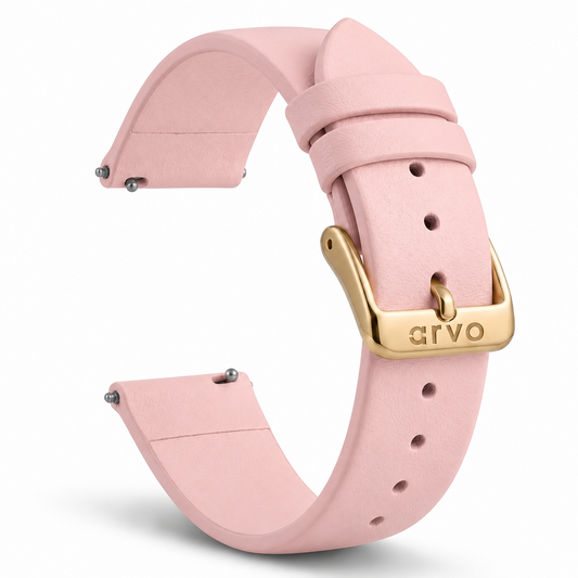 Arvo Blush Leather Watch Band