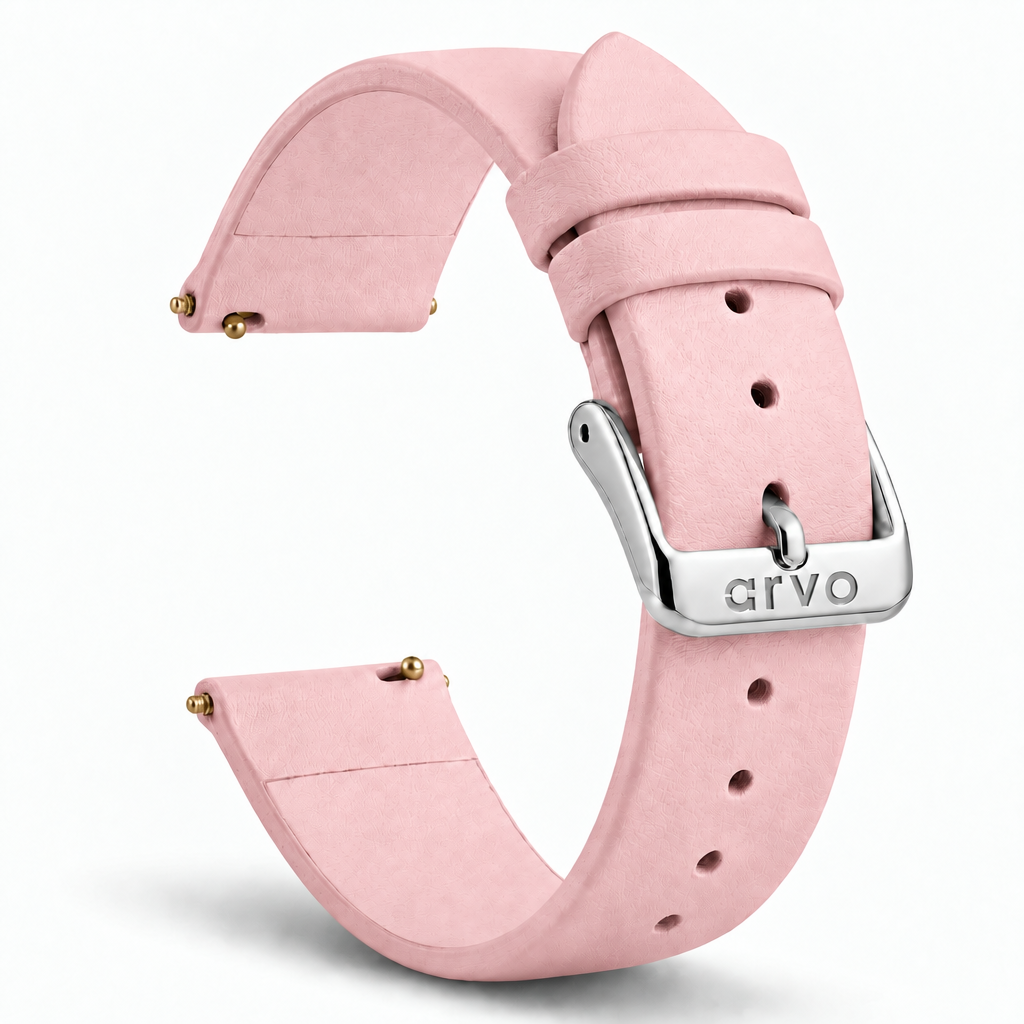 Arvo Blush Leather Watch Band