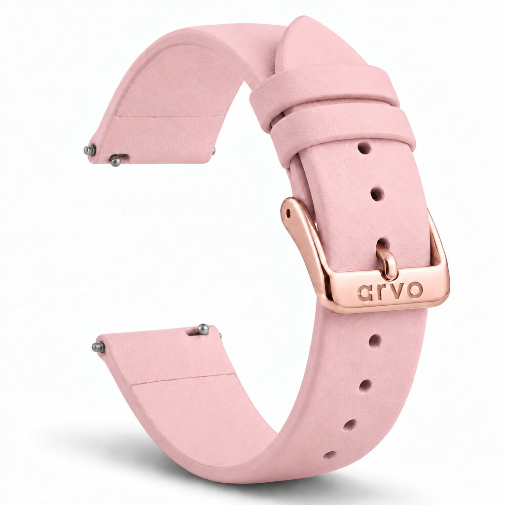 Arvo Blush Leather Watch Band
