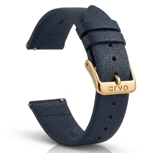 Arvo Marino Blue Leather Watch Band