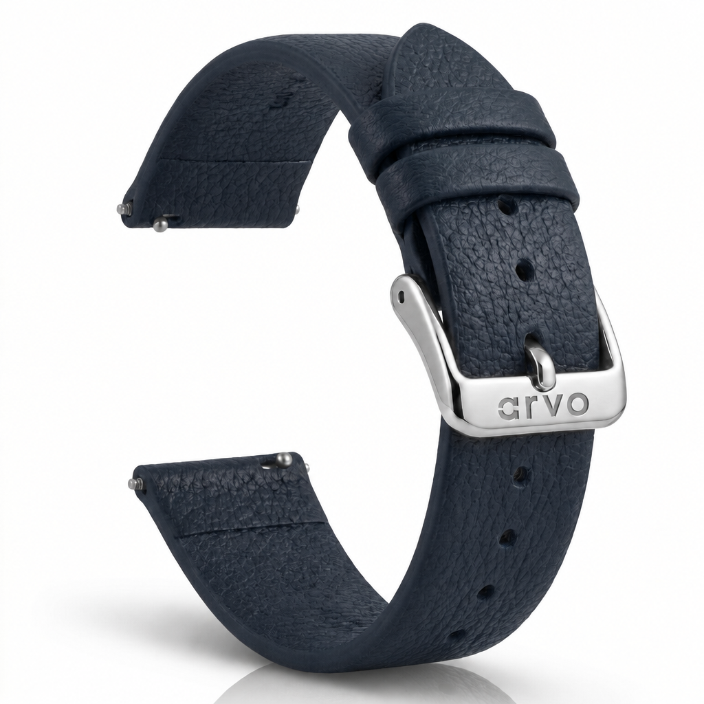 Arvo Marino Blue Leather Watch Band
