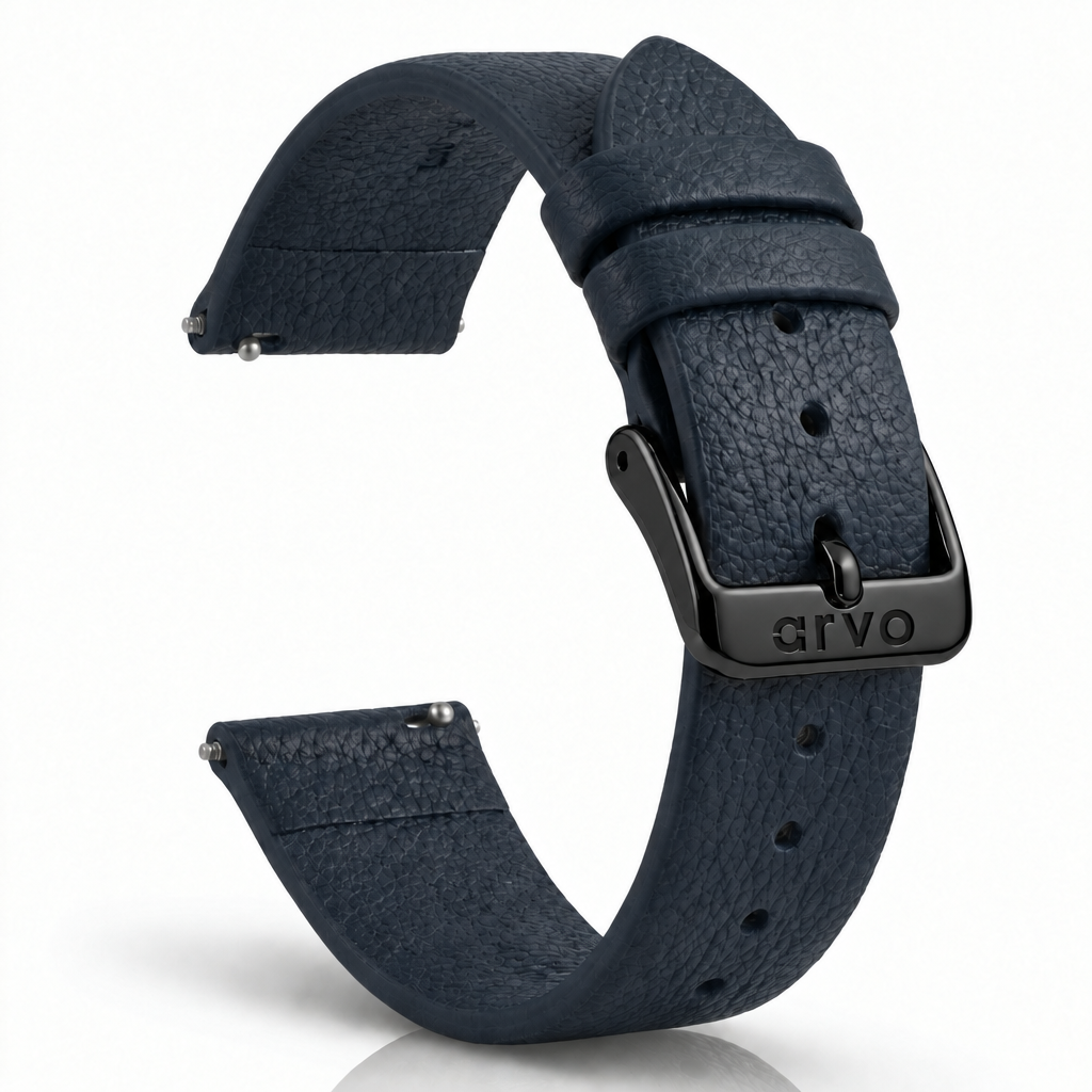 Arvo Marino Blue Leather Watch Band