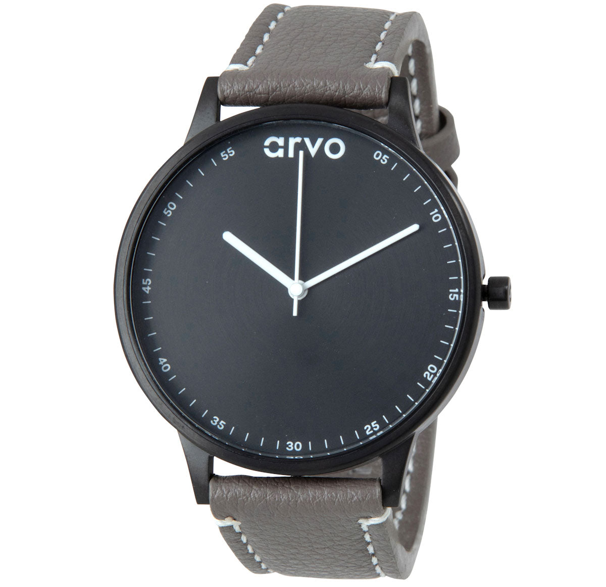 Arvo Time Traveler Watch - 43mm - Gray Leather