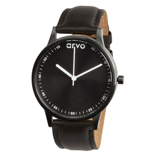 Arvo Time Traveler 43mm Black Leather