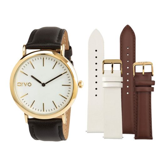 Time Sawyer Watch Gold Gift Set for men and women