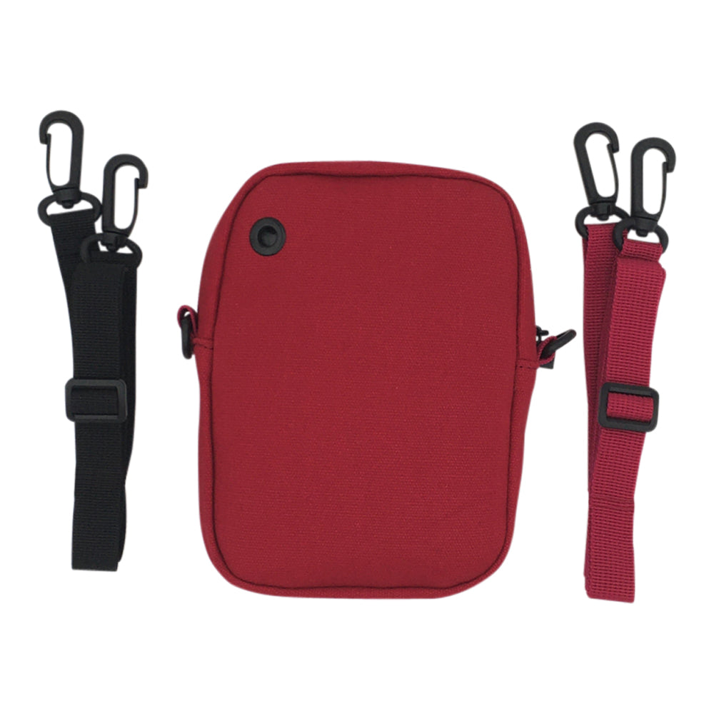 back view of red Arvo Fanny crossbody bags for women