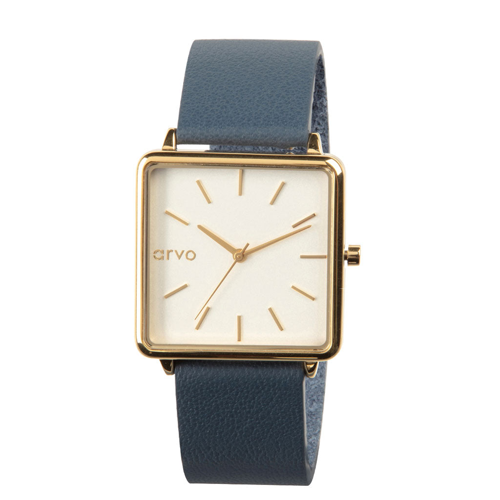 Arvo Time Squared Watch for women - Marino Leather