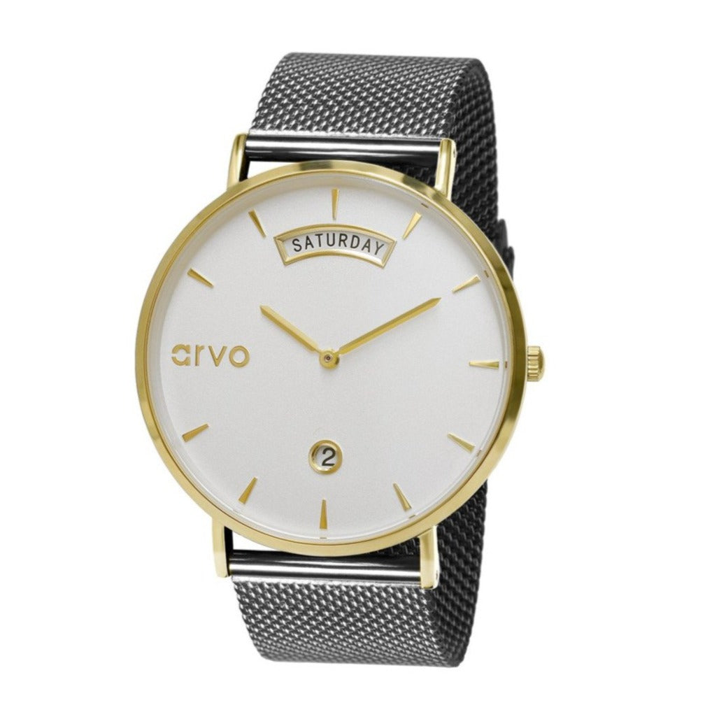 Arvo Gleam two-tone watch for men and women