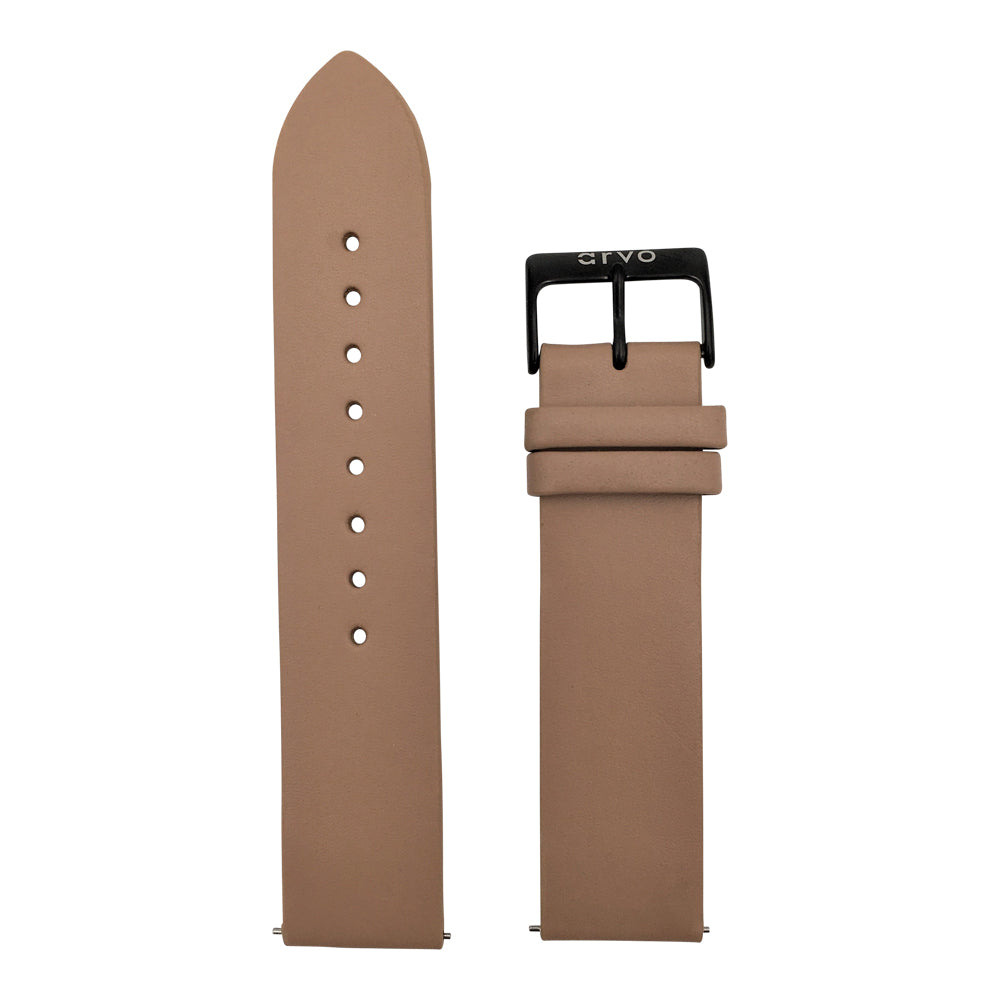 Arvo Nude Genuine Leather Watch Band with Black Buckle