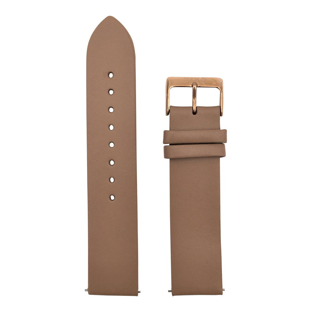 Arvo Nude Genuine Leather Watch Band with Rose Gold  Buckle