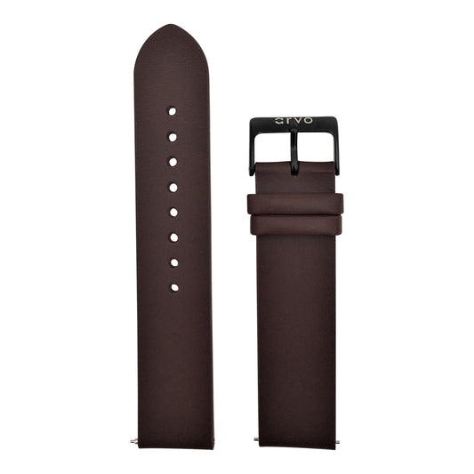 Arvo Saddle Brown Genuine Leather Band with Black Buckle