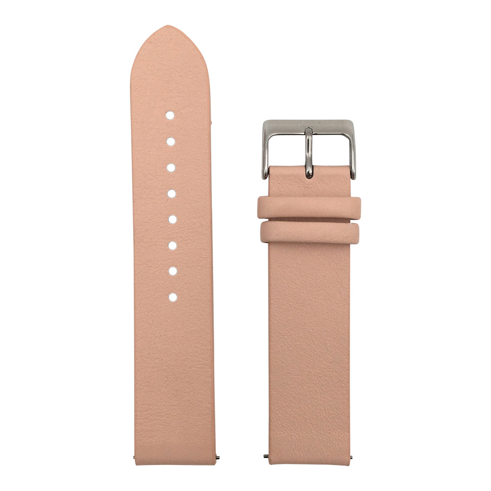 Arvo Sand Genuine Leather Watch Band with Silver Buckle