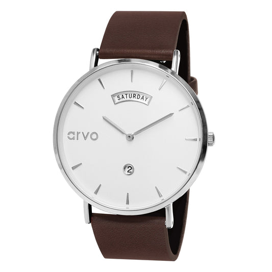 Arvo Awristacrat silver classic watches for men