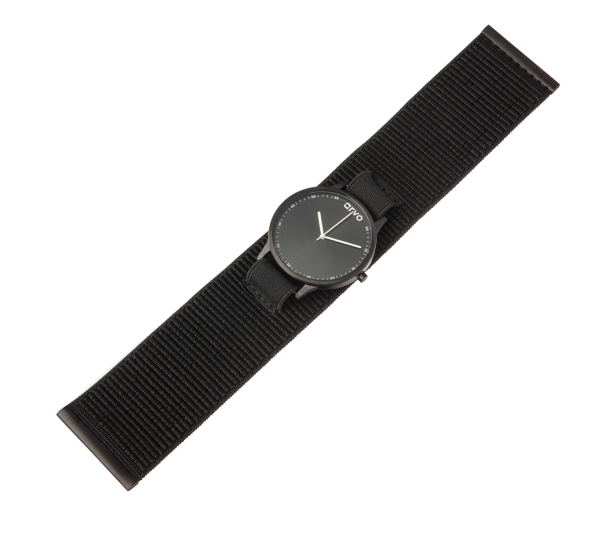 Arvo Time Squared Watch - Black Dial, Black Mesh