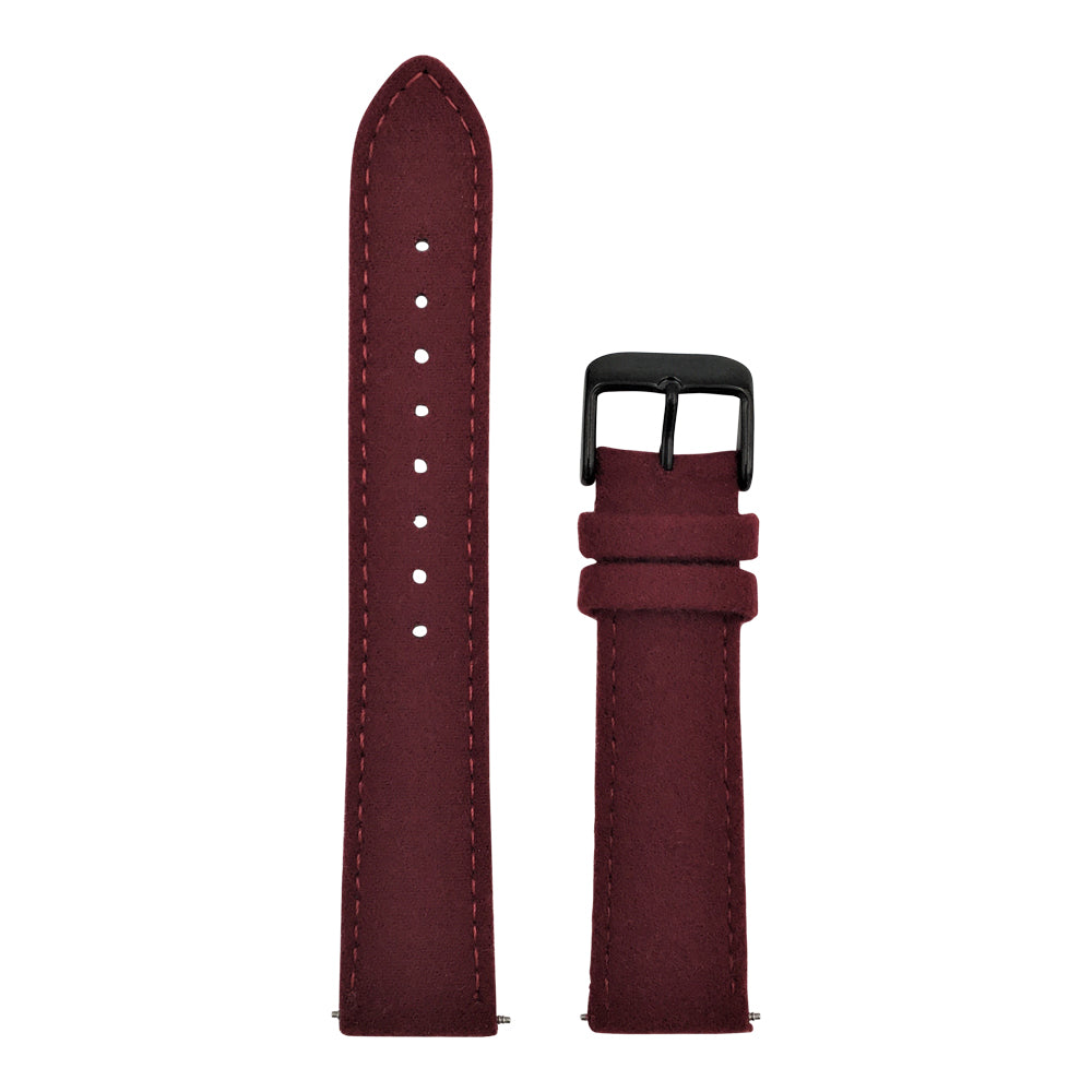 Arvo wine felt watch bands and straps with black clasp