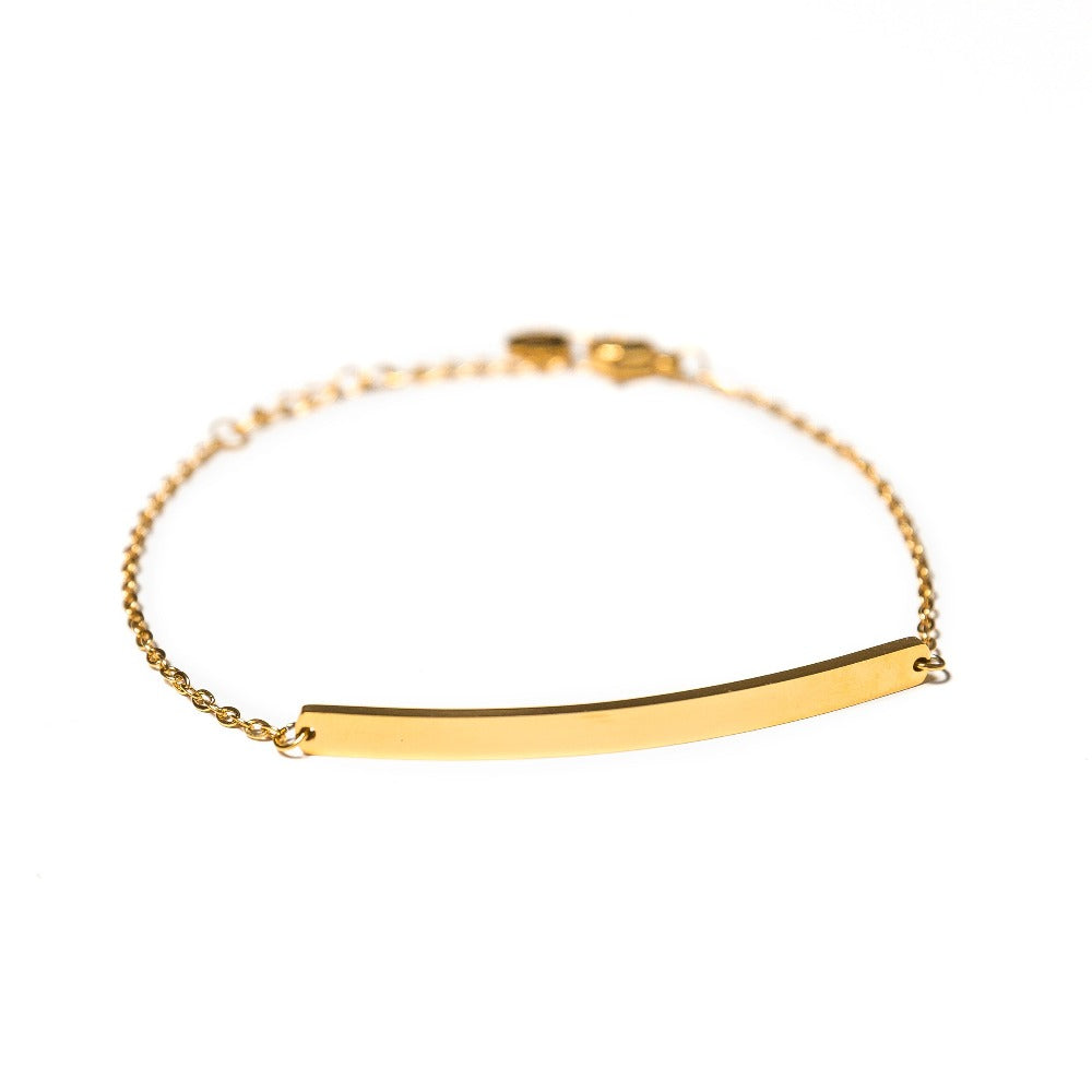 Arvo gold bar bracelet for women