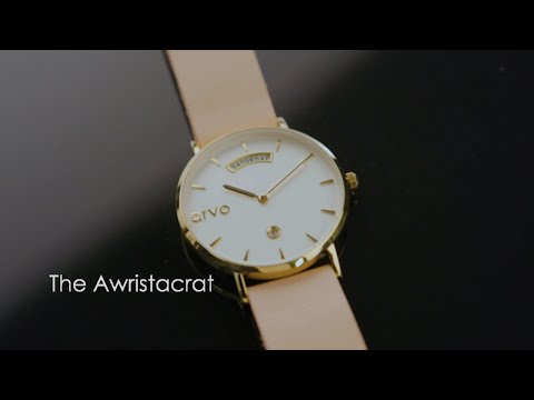 Arvo Black Awristacrat Watch - Gray Felt 36mm / Gray Felt
